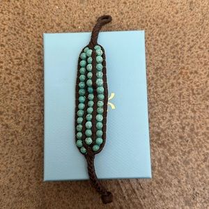Leather & Turqouise Bracelet
